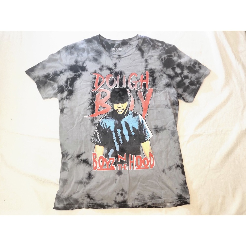 Boyz N The Hood Shirt Mens L Doughboy Ice Cube Tie Dye Graphic‎ Tee Movie Black